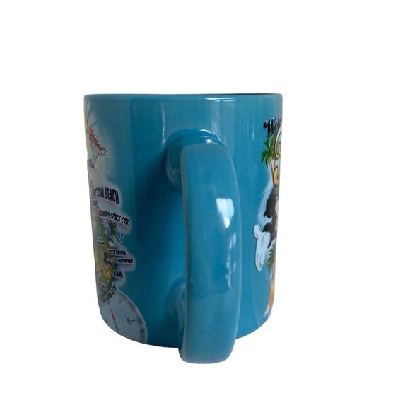 Mickey Mouse Welcome to Florida Disney Blue Coffee Mug - Picture 4 of 7